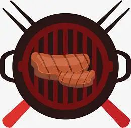 卡通创意韩国烤肉装饰插画