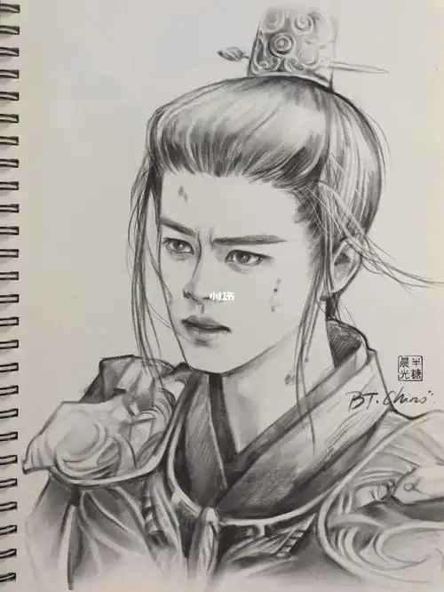 说是速写,用时也挺久的,一口气画完手都酸了#任嘉伦  #任嘉伦请君