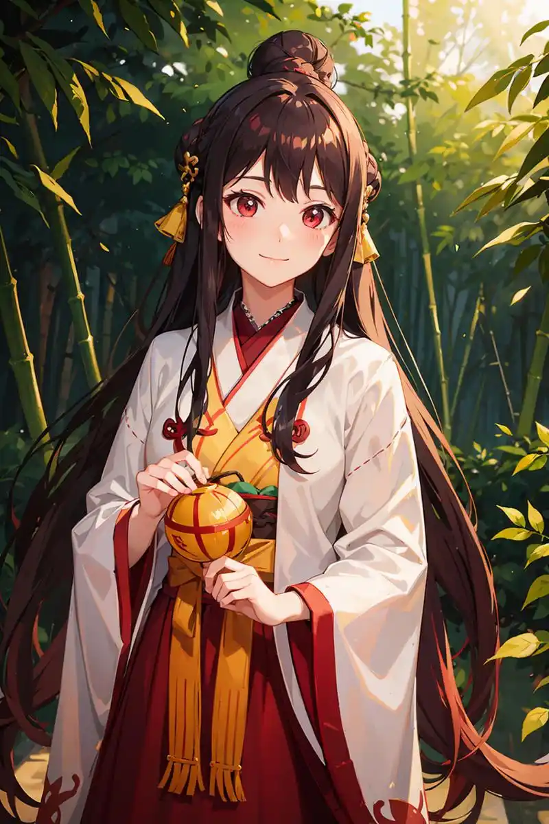 竹林的汉服小姐姐,可爱又迷人. #ai绘画# #二次元# #美女# #汉服