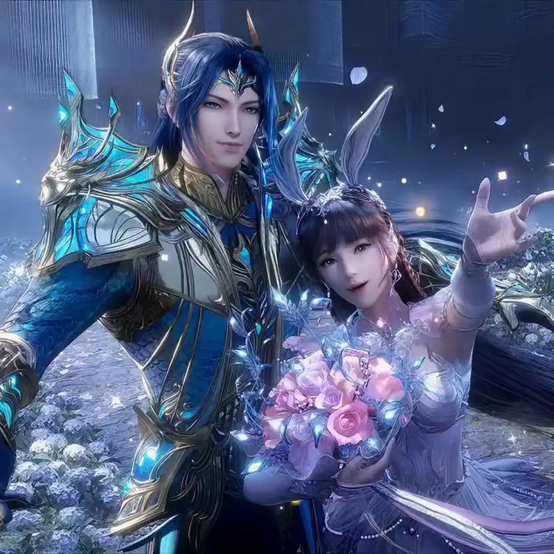 唐三和小舞,适合做头像,壁纸的图!