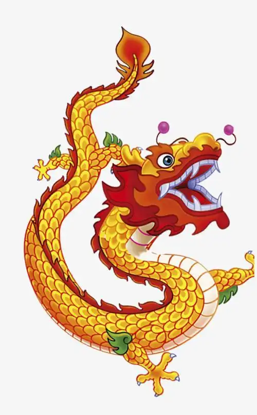 卡通龙头简笔画彩色 简笔画图片大全-蒲城教育文学网