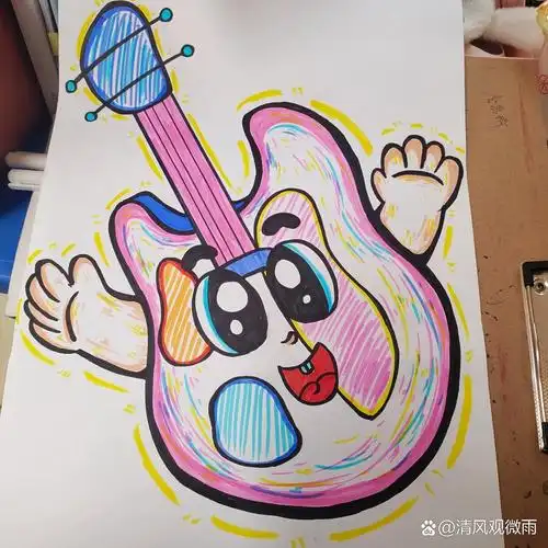 吉他简笔画学前教育