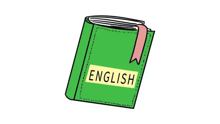 英语书的简笔画彩色