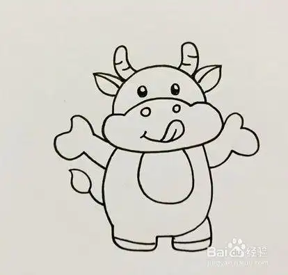 牛的简笔画怎么画