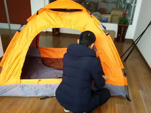 厂家大量供应自动快撑帐篷支架拉绳滑轮支骨架简易帐篷杆