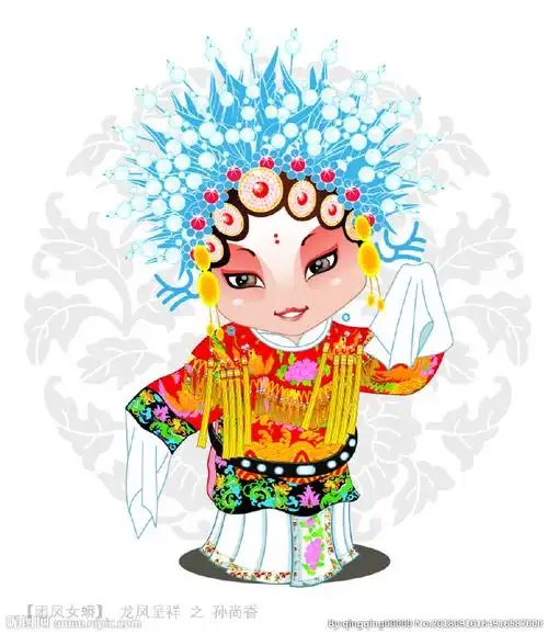 插画艺术##色彩##李玟邓紫棋刀马旦太炸了