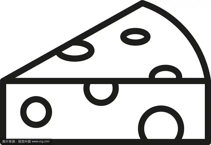 奶酪轮廓图标乳制品标志健康