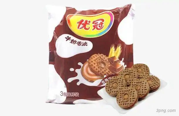 达能牛奶香浓夹心饼干牛奶味巧克