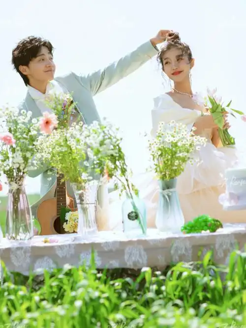 夏天一组小清新婚纱照真是绝绝子60