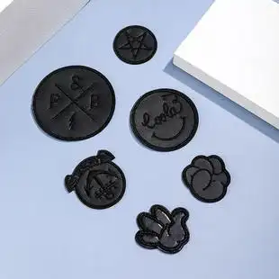 时尚徽章图案补丁贴布贴衣服裤子牛仔装饰修补破洞贴刺绣烫熨贴花