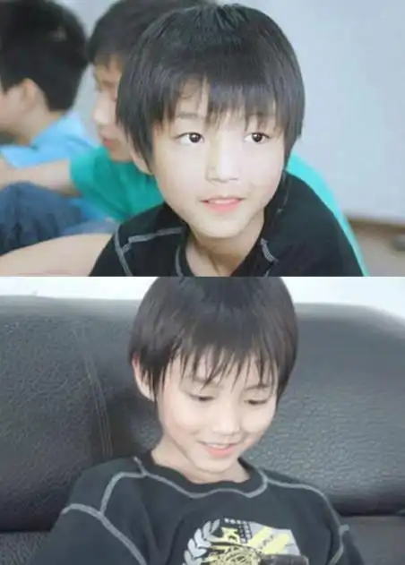 王俊凯童年照公开,五官清秀浓眉大眼呆萌可爱,果然是从小帅到大