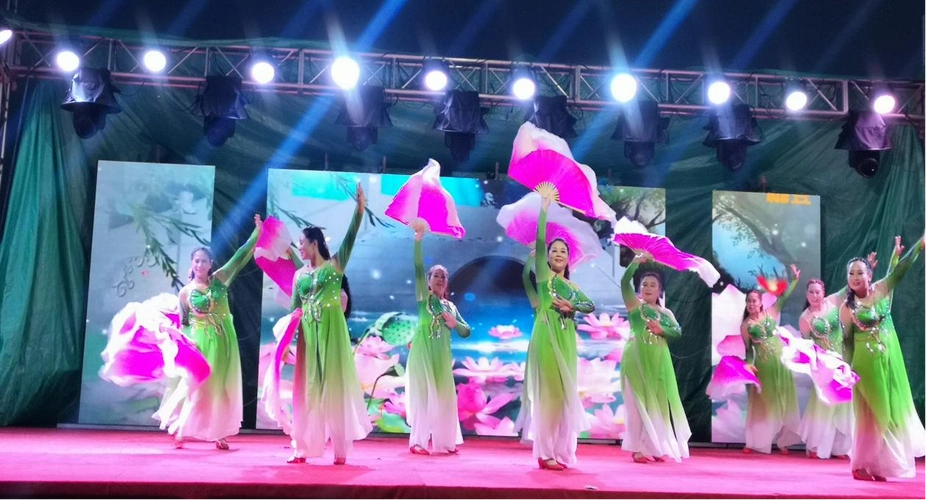 濉溪县举办柳江口荷塘月色首届荷花杯广场舞大赛