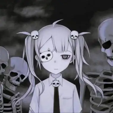 动漫黑暗系少女头像(共20张)