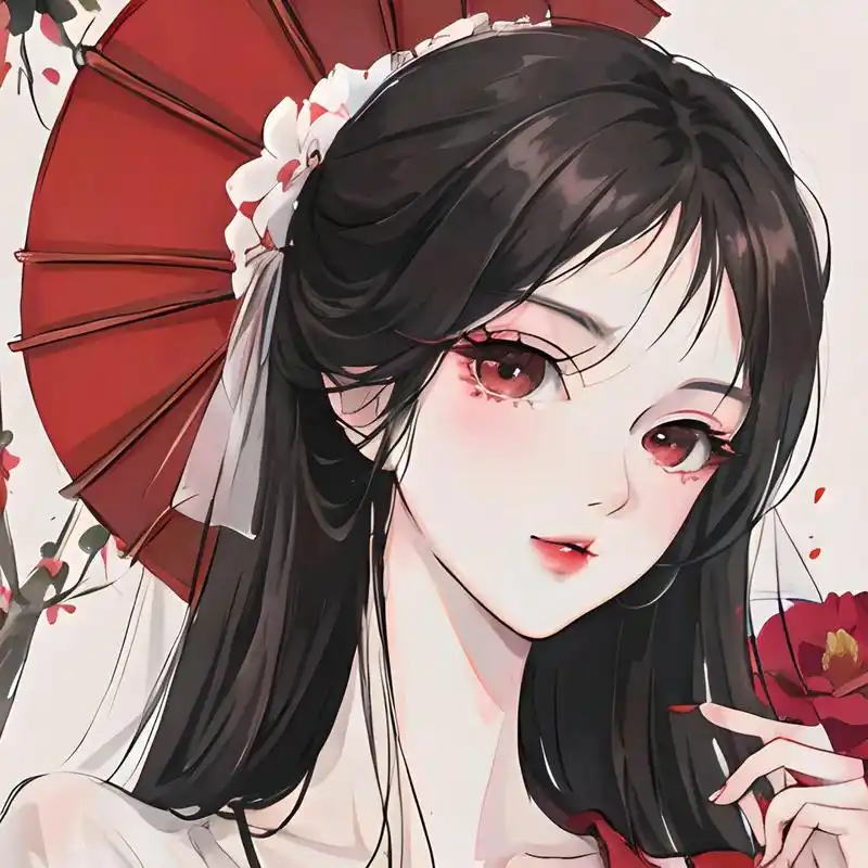 新作  | 红色汉服女神头像,倾情于华服之美 些红色汉服头像,每一个都