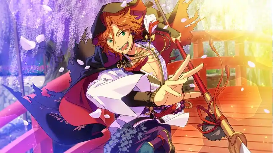 合奏明星偶像梦幻祭三毛缟斑花吹雪皐月の藤紫