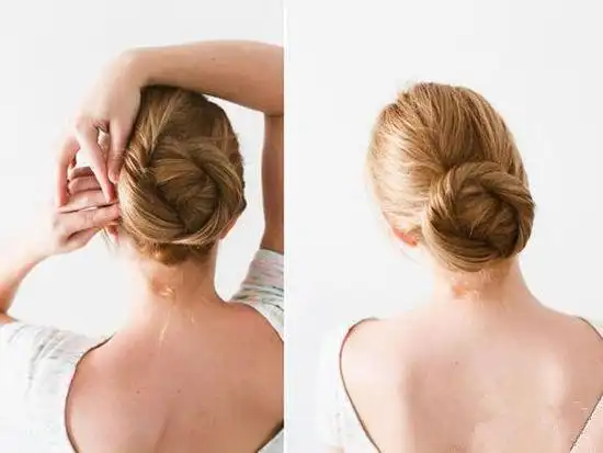 一分钟搞定法式盘发