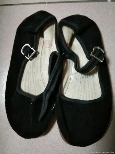 儿童一带条绒鞋