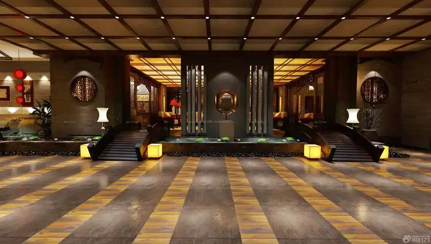 最新商务会所装修实景图_装信通网效果图