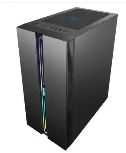 送3风扇 先马剑魔 炫彩rgb游戏电脑机箱 无孔式钢化玻璃侧透/atx