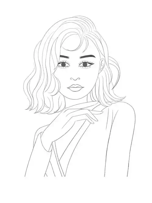 人物五官 #线稿 #绘画  #头部