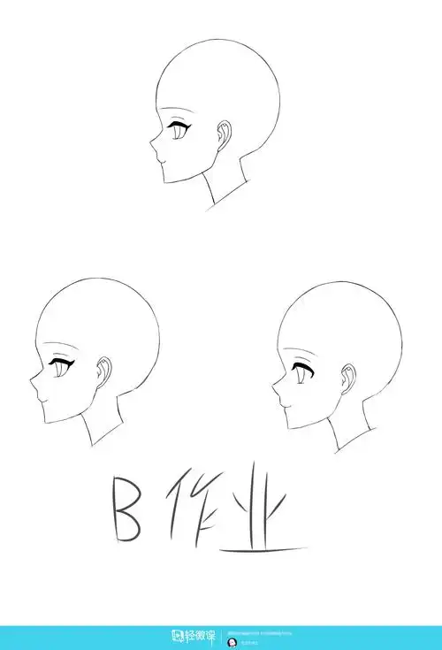 半侧面90的五官位置和画法