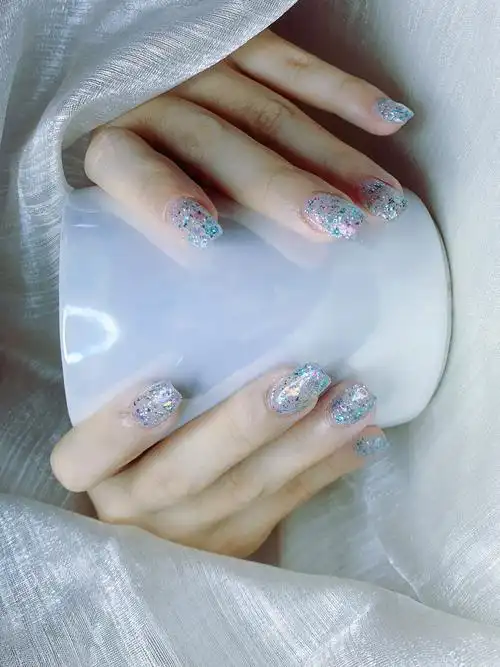 纯色亮片美甲9799好适合夏天