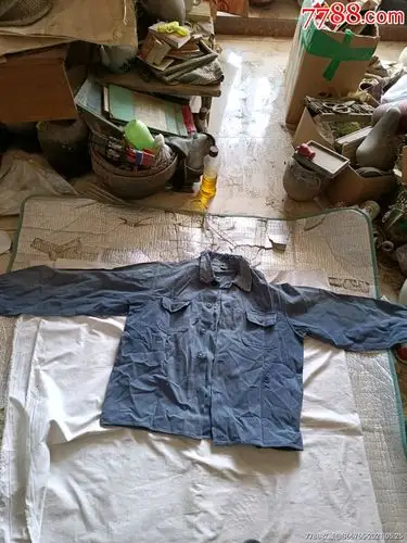 怀旧50年代老粗布补丁上衣