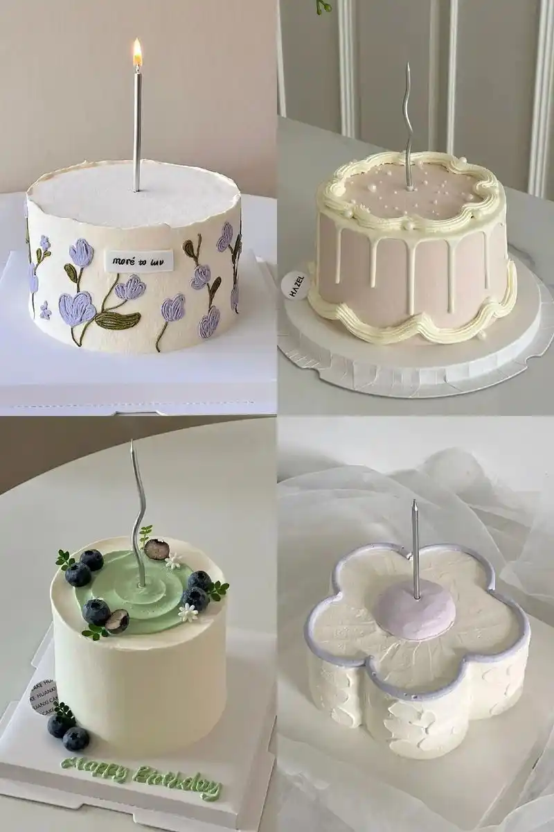 简约ins生日蛋糕 - 抖音