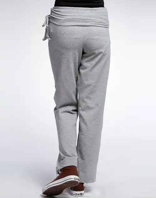 灰色dri-fit针织长裤