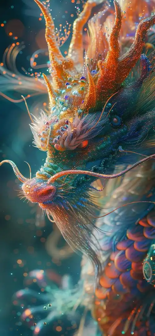 iphone锁屏壁纸超话* 202494龙年红红火火喜庆好运3d壁纸9015