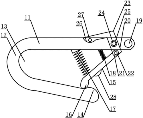 一种自锁式挂钩制造技术