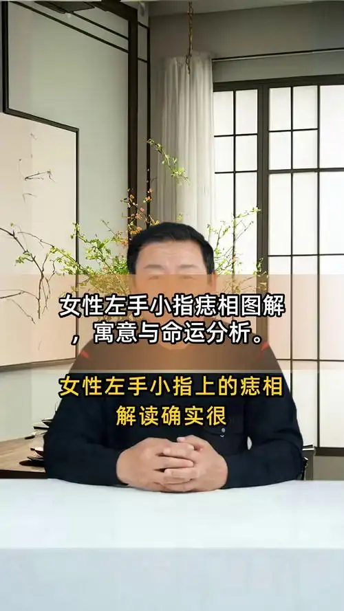 女性左手小指痣相图解,寓意与命运分析
