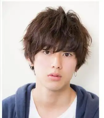 男生蓬松全头微卷发造型 好看的男生卷发图片-男生卷发-帅哥发型网