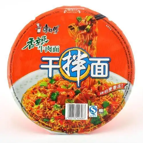康师傅干拌香辣牛肉面(碗装 127g)