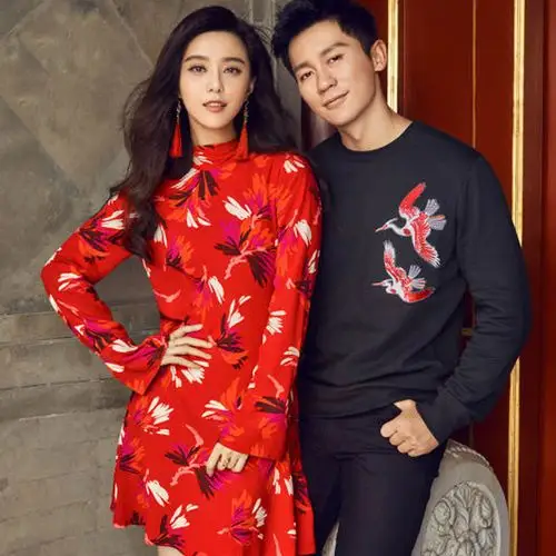 范冰冰hm同款红裙子 大红的喜庆,最美的祝福