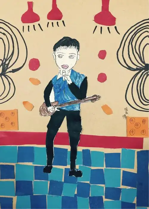 6月10日周六晚上班·丹尼斯校区·国际动漫班作品·手工 绘画《我是