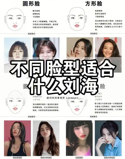 不同类型的脸型适合什么刘海?