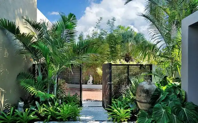 120平别墅花园景观设计图实景图效果图