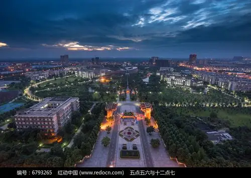 成都中医药大学夜色全景