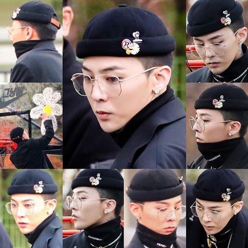 gd权志龙同款闪电雏菊胸针滴油pmo缺口菊花别针gd联名反战配饰