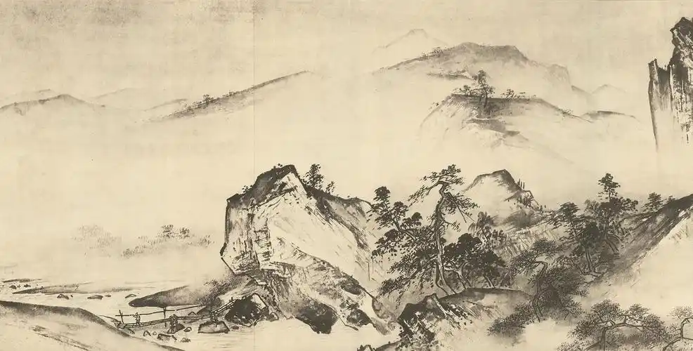 是南宋画家 a href="#">夏圭 /a>所创作的一幅纸本水墨山水画作品,现