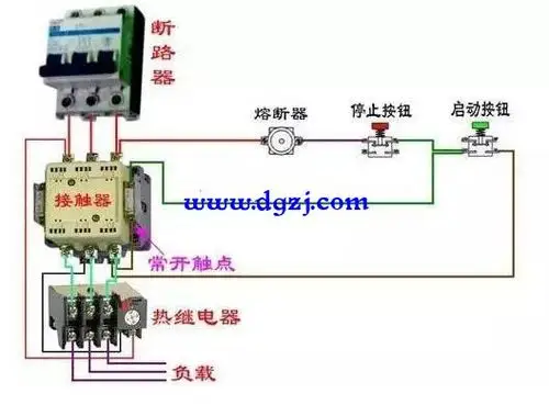 急停开关接线图_电工基础知识_电工技术-电工最常见电路