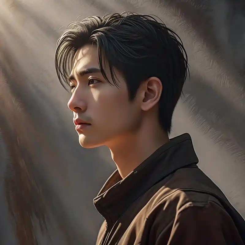 90冷酷帅哥侧脸头像来袭99 这组男生冷酷帅气侧脸真人头像,真的太