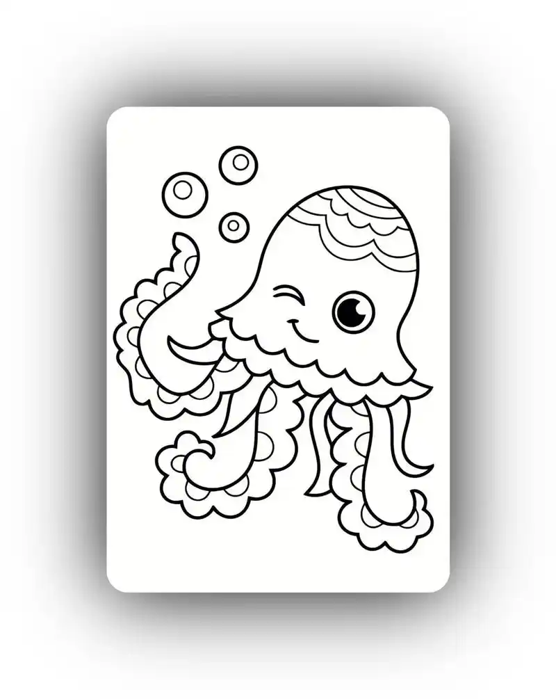 海底世界 涂色素材   #家长收藏 #涂色画素材 #手抄报素 - 抖音