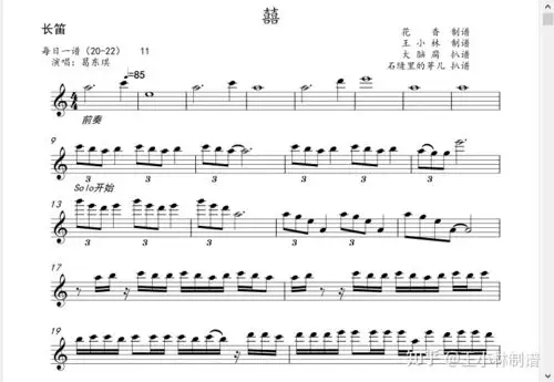 囍小提琴大提琴单簧管长笛萨克斯小号长号圆号独奏谱伴奏音频