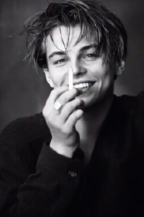 小李子,一组黑白写真