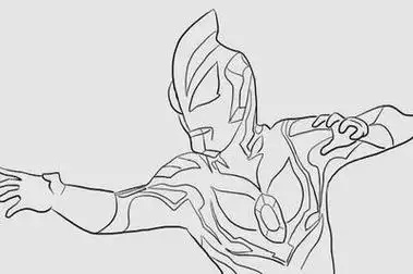 捷德奥特曼简笔画图片大全 - 简单简笔画