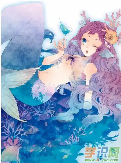 12星座美人鱼动漫少女图片