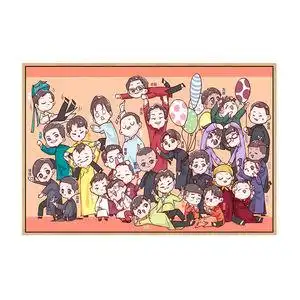 德云社全家福相声演员diy数字油画郭麒麟张云雷秦霄贤周边定制.