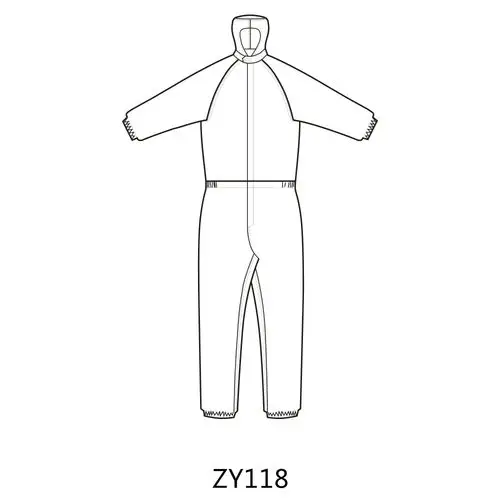 cleanroom clothes with hood class 1000 unisex cle